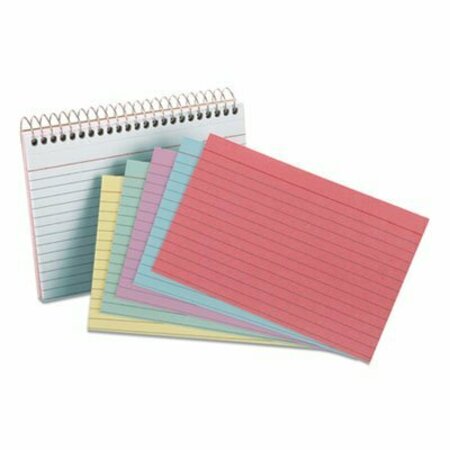 TOPS BUSINESS FORMS Oxford, Spiral Index Cards, 4 X 6, 50 Cards, Assorted Colors 40286